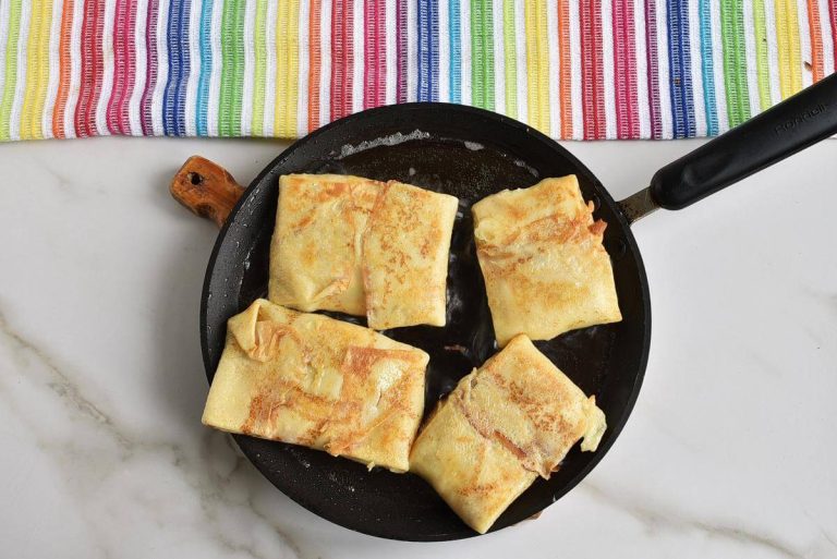 Step 9 - Vegetable Cheese Crepes