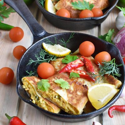 How to serve Vegetable Cheese Crepes