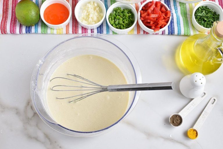 Step 1 - Vegetable Cheese Crepes