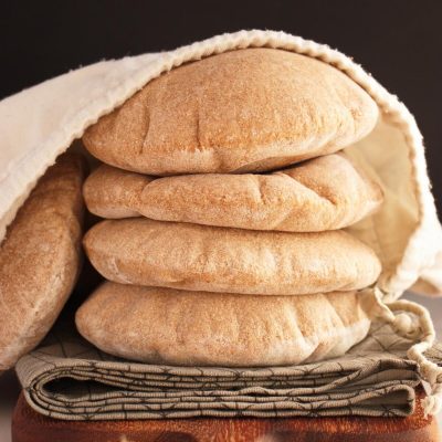 Whole Wheat Pita Bread Recipe-Homemade Whole Wheat Pita Bread-Whole Wheat Pita