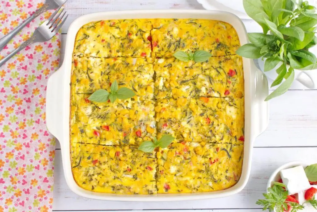 Zucchini, Corn & Egg Casserole