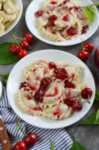 Vareniki (Pierogi) with Cherries