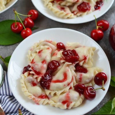 Vareniki (Pierogi) with Cherries-Cherry Vareniki (Cherry Pierogi)-How to make Cherry Vareniki