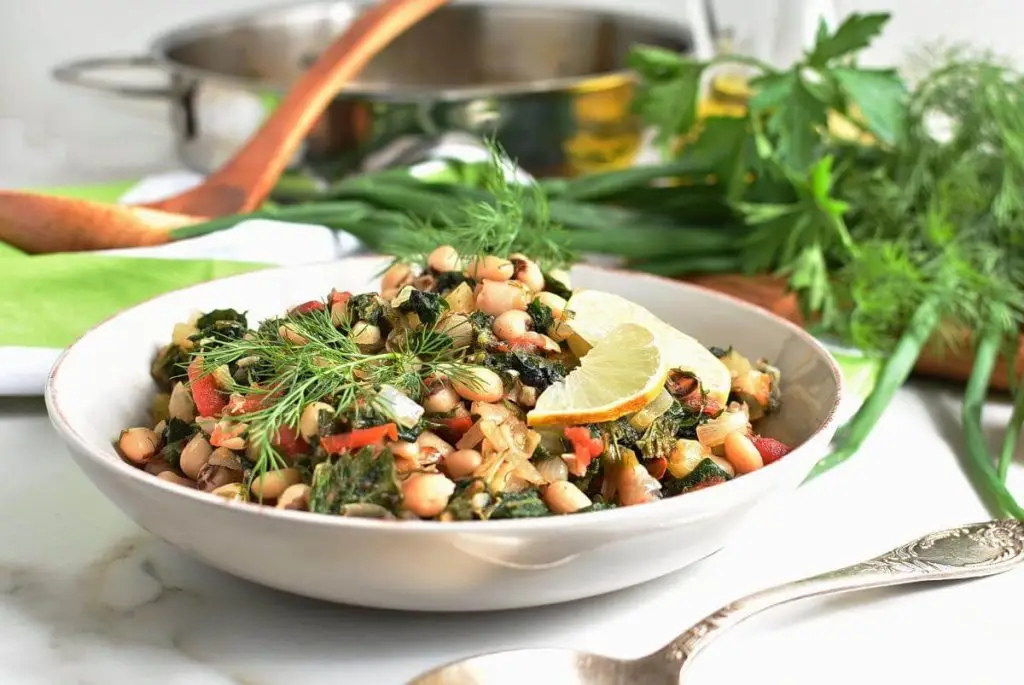 Black-Eyed Peas with Greens