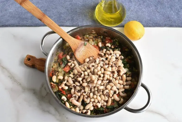 Step 6 - Black-Eyed Peas with Greens