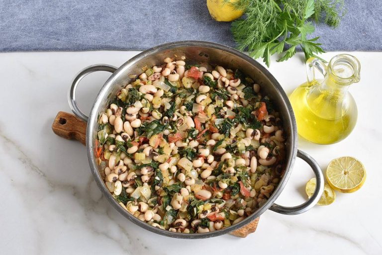 Step 7 - Black-Eyed Peas with Greens