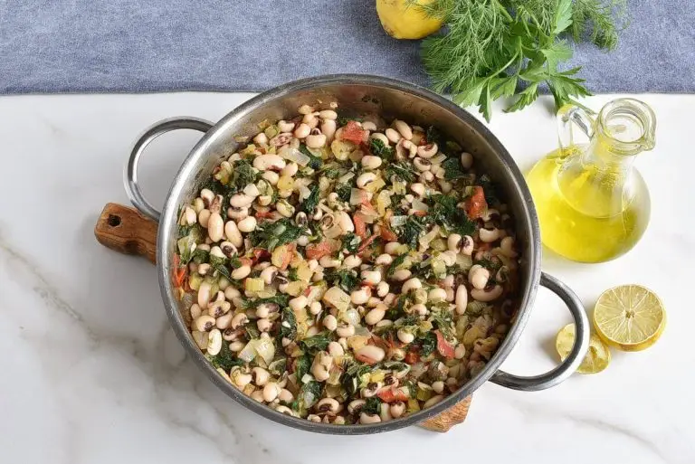 Step 7 - Black-Eyed Peas with Greens
