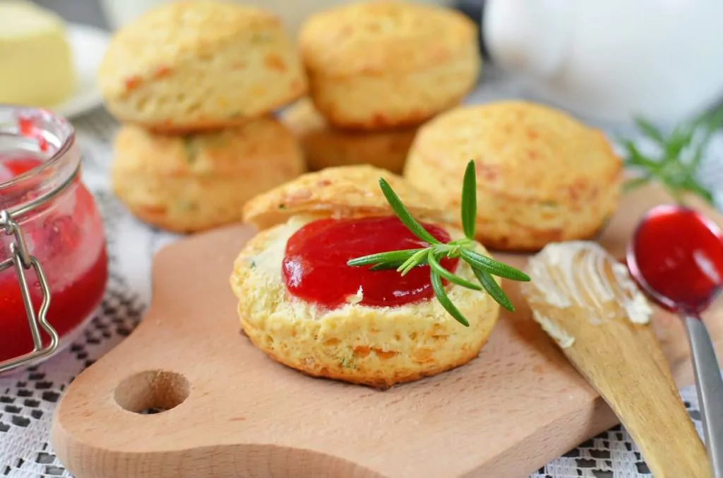 British Cheddar and Rosemary Scones