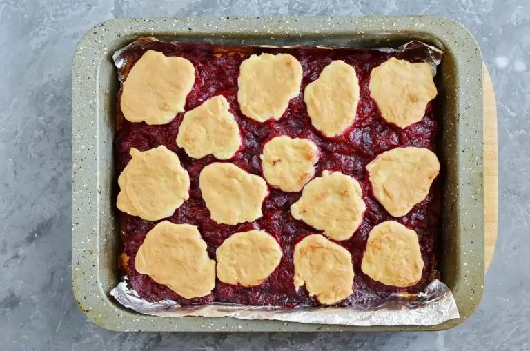 Step 8 - Cherry Kuchen Bars