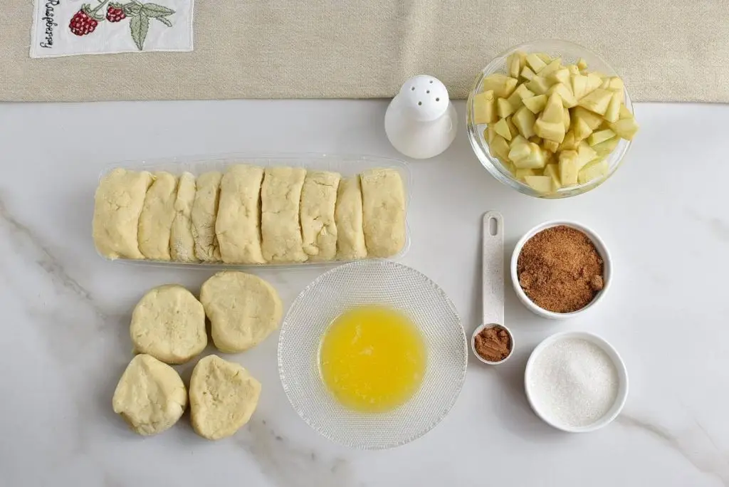 Ingredients for Caramel Apple Pull-Apart Bread
