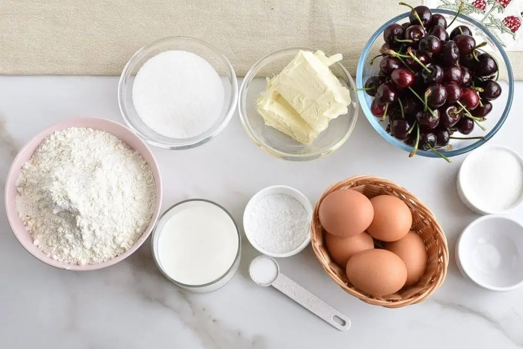 Ingredients for Cherry Upside-Down Cake