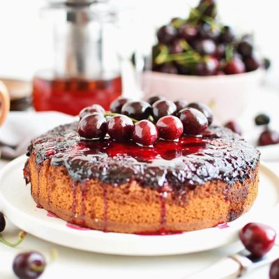 Cherry Upside-Down Cake Recipes–Homemade Cherry Upside-Down Cake–Delicious Cherry Upside-Down Cake