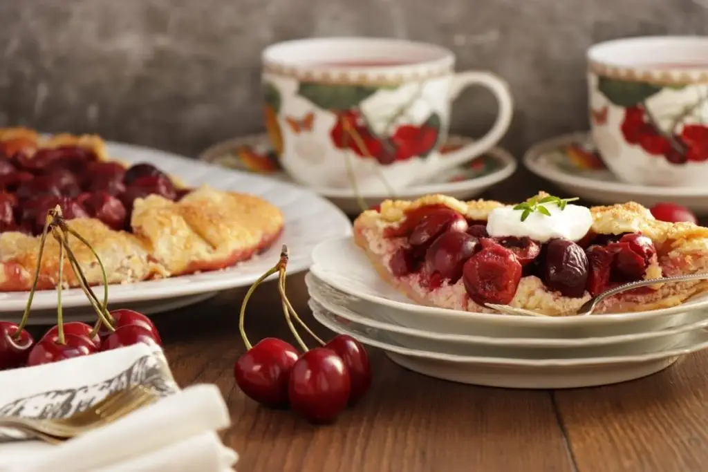 Cherry Vanilla Ricotta Crostata