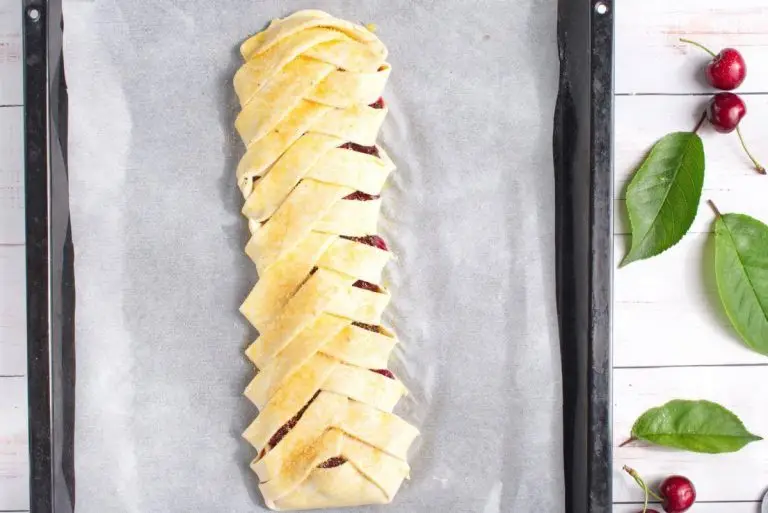 Step 7 - Braided Cherry & Chocolate Pastry