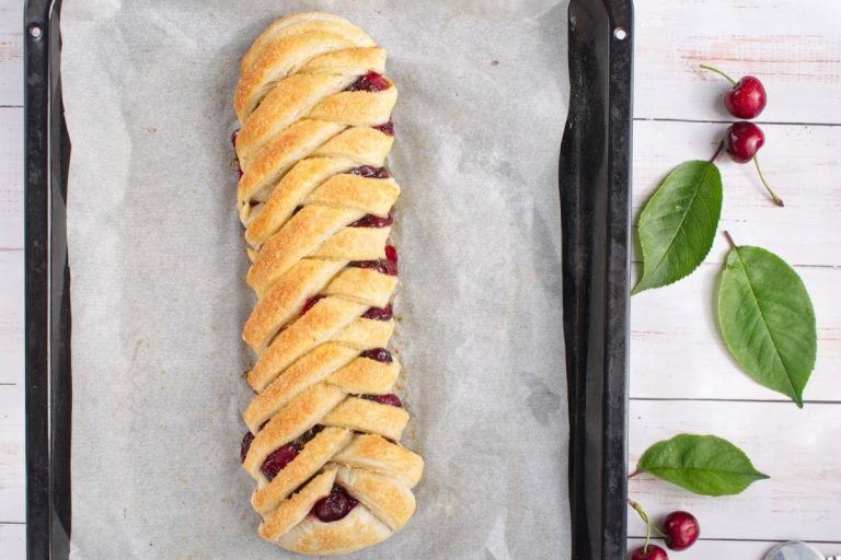 Step 8 - Braided Cherry & Chocolate Pastry