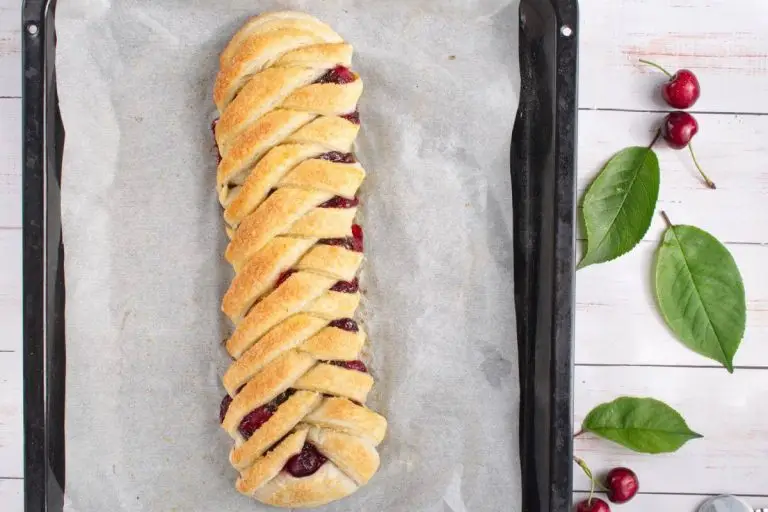 Step 8 - Braided Cherry & Chocolate Pastry