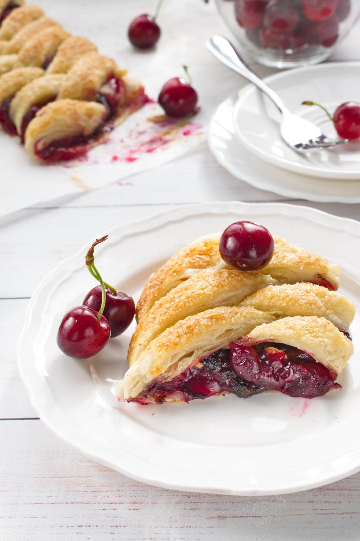 Braided Cherry Chocolate Pastry Recipe Cook Me Recipes