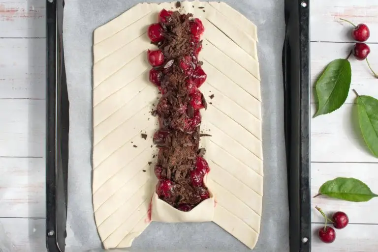 Step 5 - Braided Cherry & Chocolate Pastry