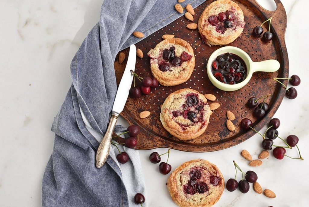 How to serve Cherry Jam & Almond Galettes