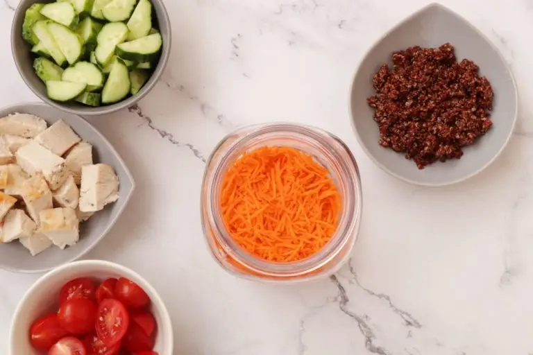 Step 1 - Chicken Quinoa Jar Salad