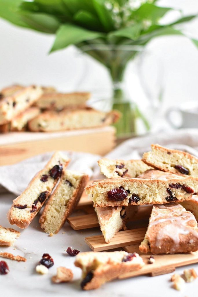 Cranberry and Almond Shortbread Bars