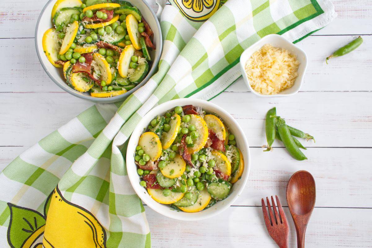 Crunchy Lemon-Pesto Garden Salad