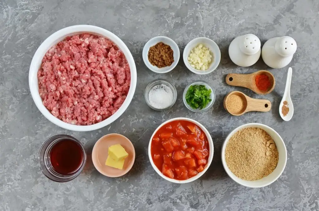 Ingredients for Cumin Spiced Meatballs in Rich Tomato Sauce