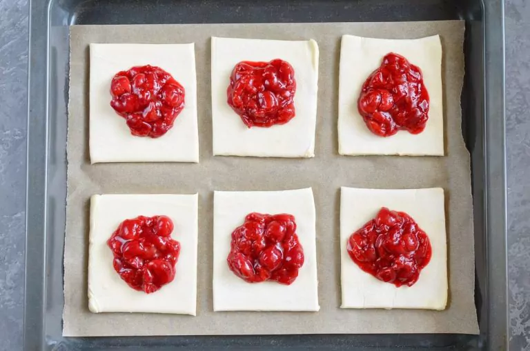 Step 3 - Easy Cherry Turnovers with Puff Pastry