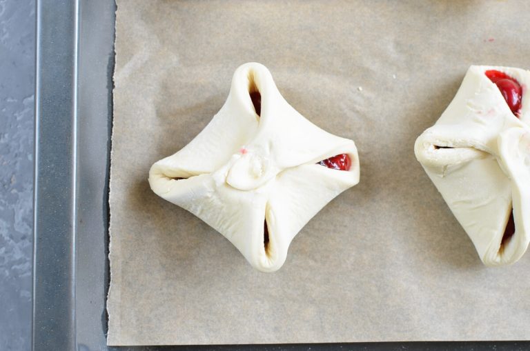 Step 4 - Easy Cherry Turnovers with Puff Pastry