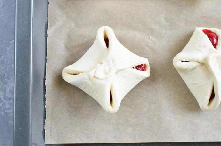Step 4 - Easy Cherry Turnovers with Puff Pastry