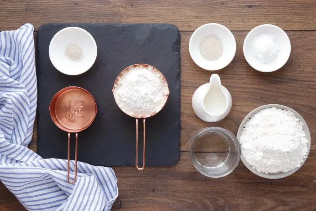Ingredients for Easy Homemade Ciabatta Bread