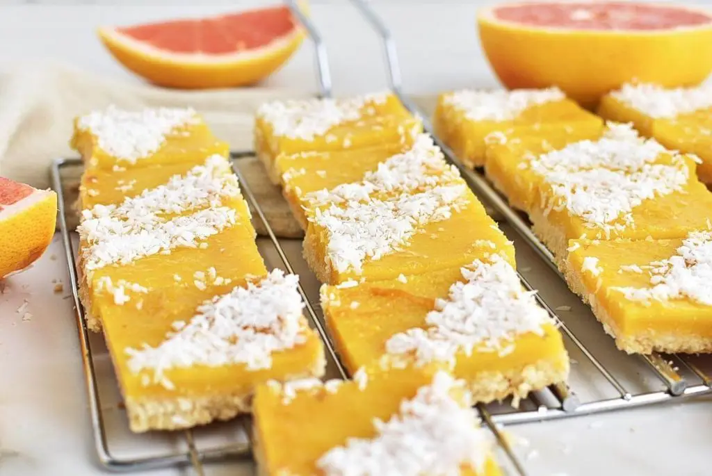 Grapefruit Coconut Bars