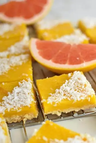 Grapefruit Coconut Bars