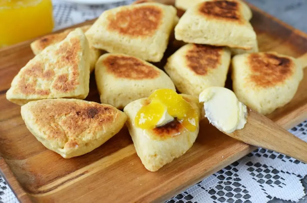 Griddle Scones with Honey