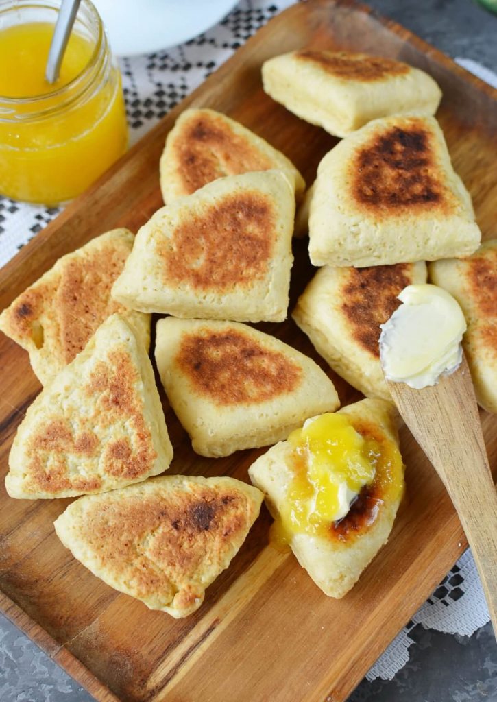 Griddle Scones with Honey