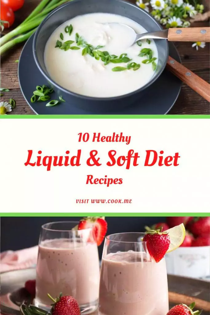 Healthy Liquid & Soft Diet Recipes