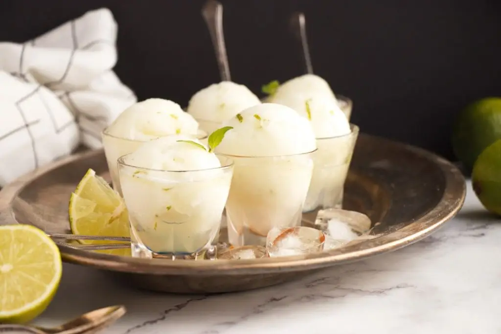 Homemade French Lime Sorbet
