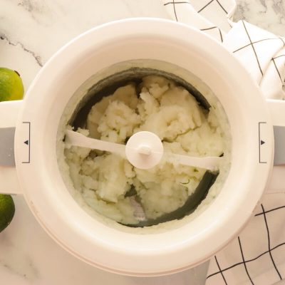 Homemade French Lime Sorbet recipe - step 6