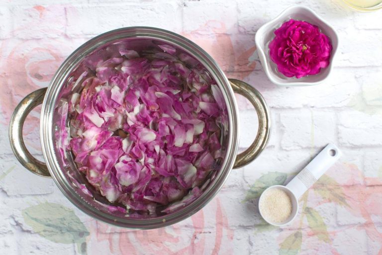 Step 1 - Homemade Rose Petal Jam