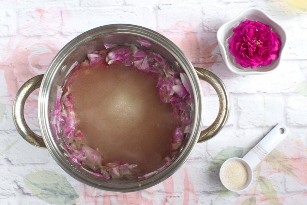 Homemade Rose Petal Jam recipe - step 2