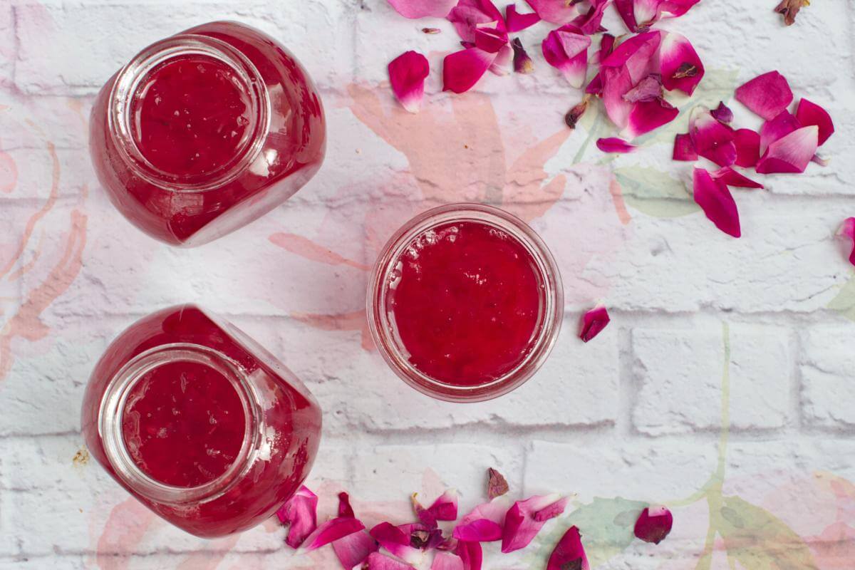 Homemade Rose petal jam recipe and its uses - SimplyBeyondHerbs