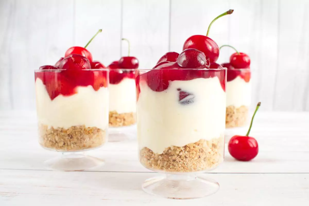 No Bake Cherry Cheesecake