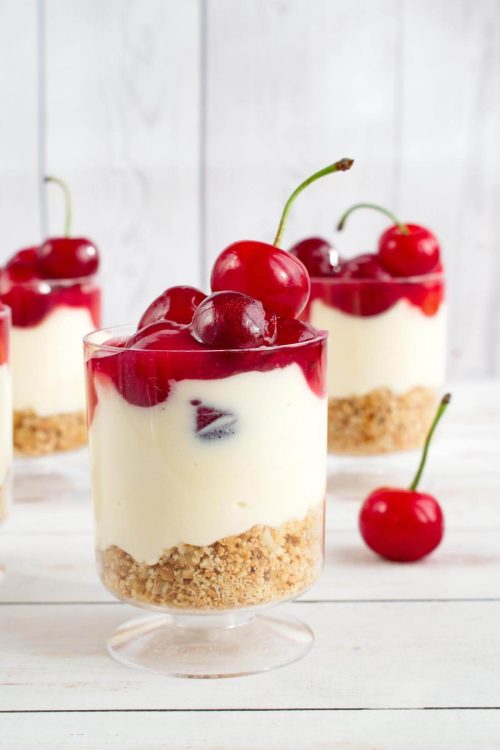 No Bake Cherry Cheesecake
