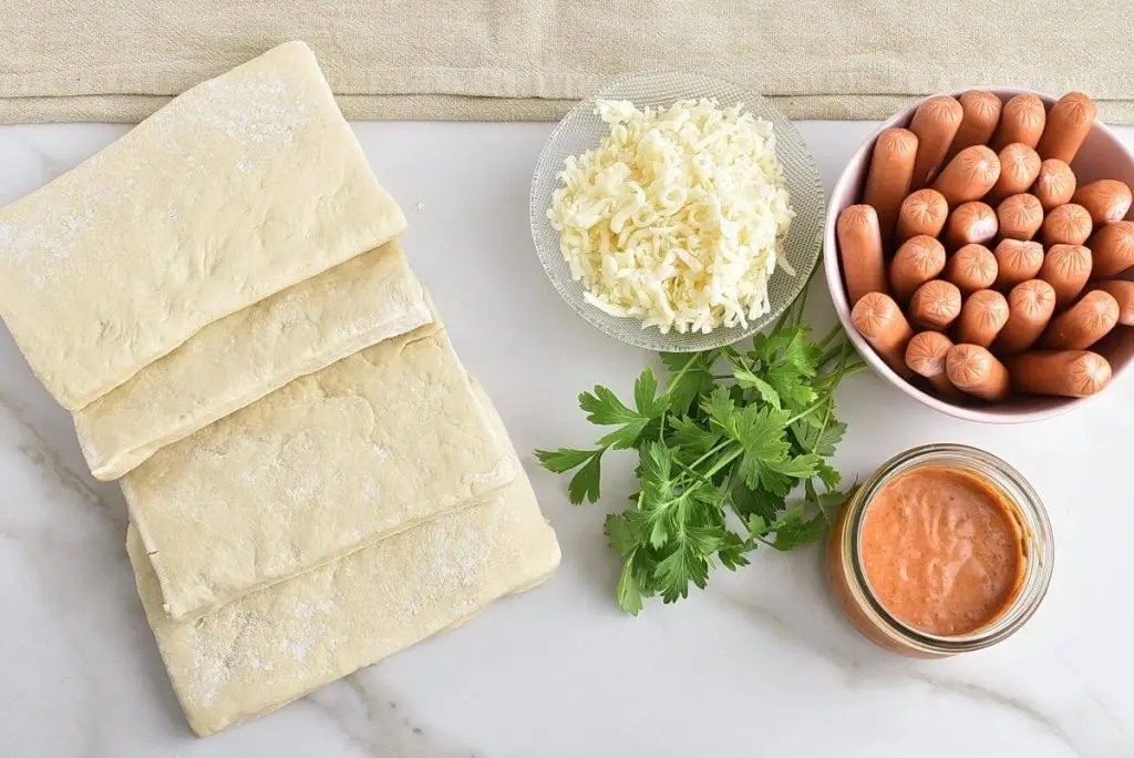 Ingredients for Best Pigs in a Blanket Pull-Apart Bread