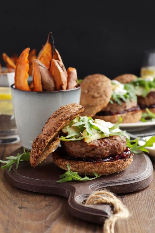 Pork & Apple Burgers