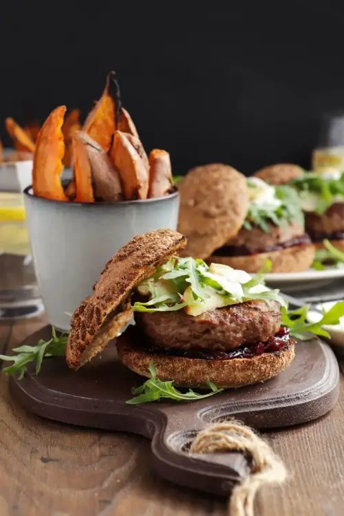Pork & Apple Burgers