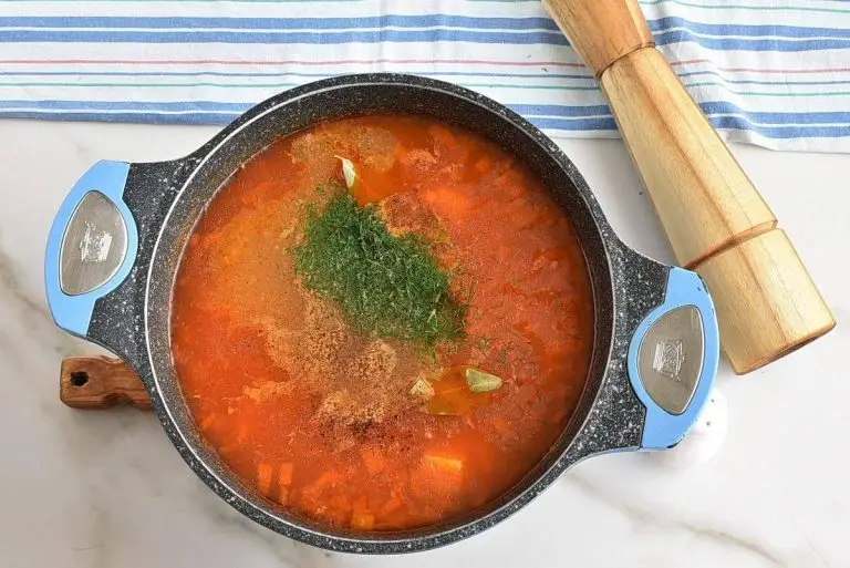 Step 7 - Rassolnik (Beef, Barley and Pickle Soup)
