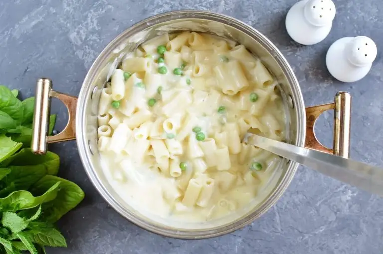 Step 8 - Rigatoni & Cheese with Peas