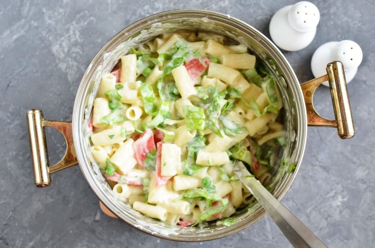 Step 9 - Rigatoni & Cheese with Peas