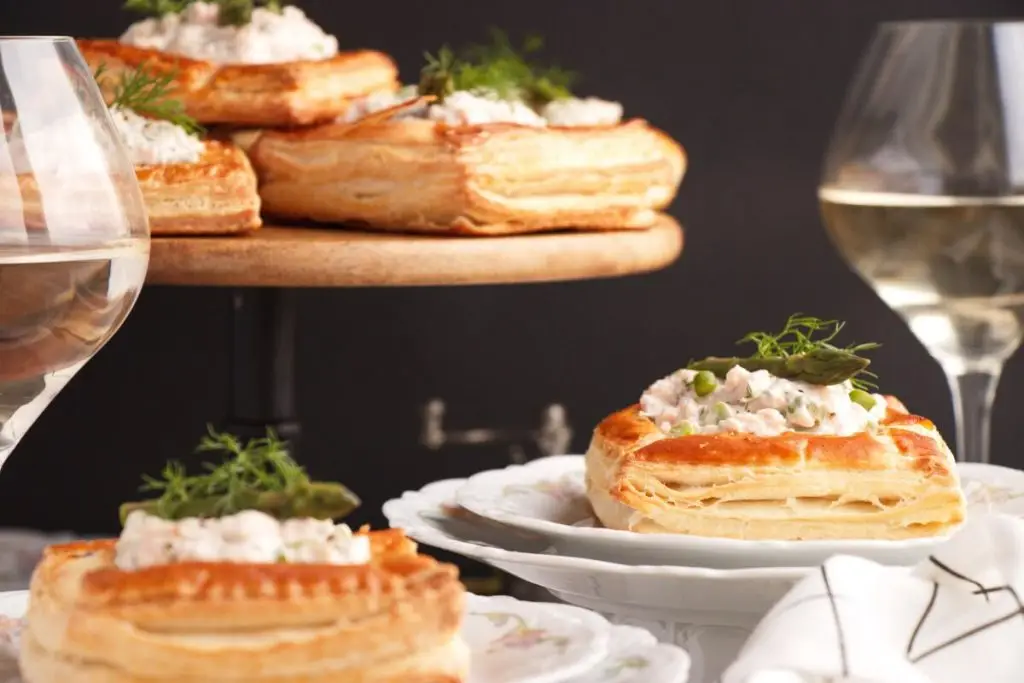 Smoked Trout & Asparagus Vol-au-Vent Filling